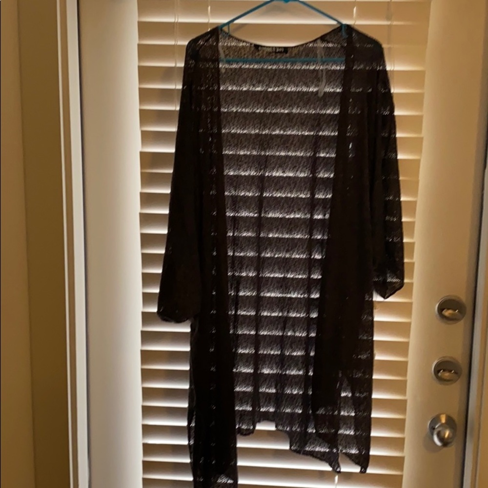 Grey kimono style cardigan